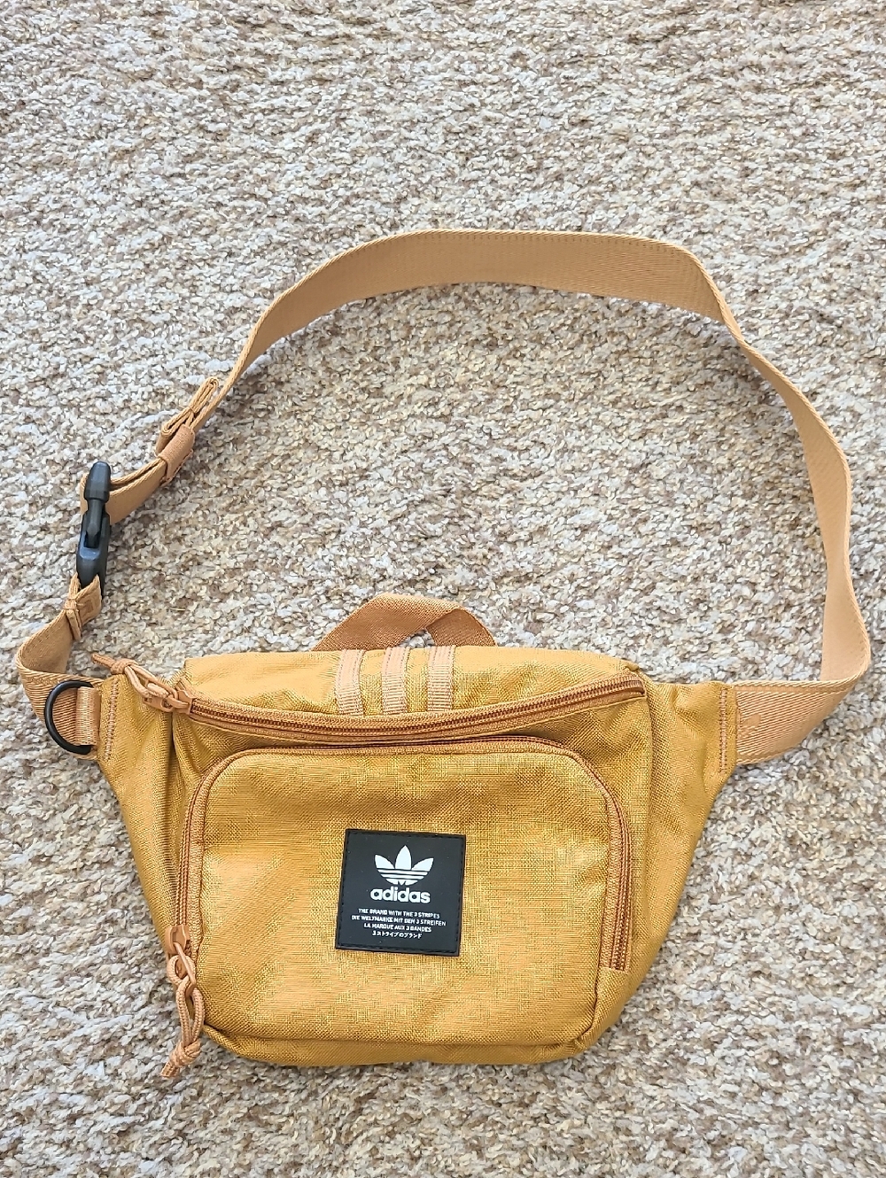 adidas  Waist Bag with Black Logo Patch